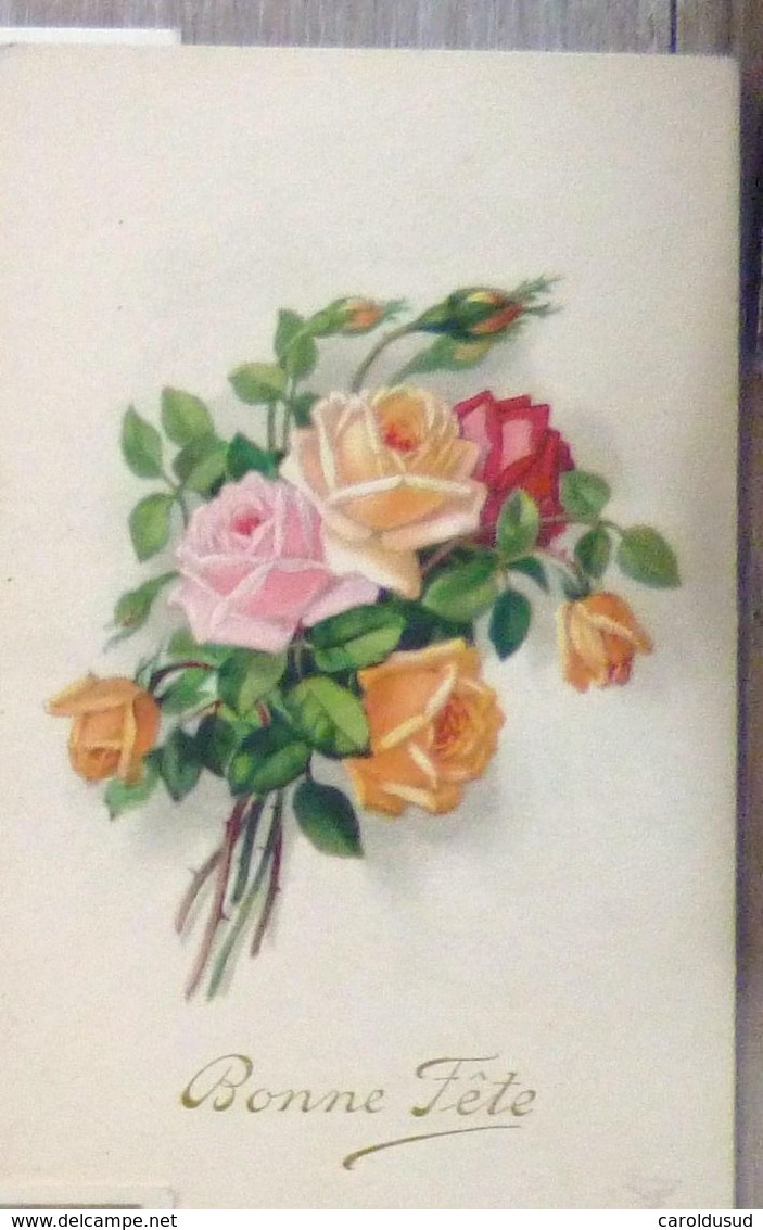 cpa lot 11x litho illustrateur degami jounok  BRC meissner FLEUR theme rose bouquet roses gerbe