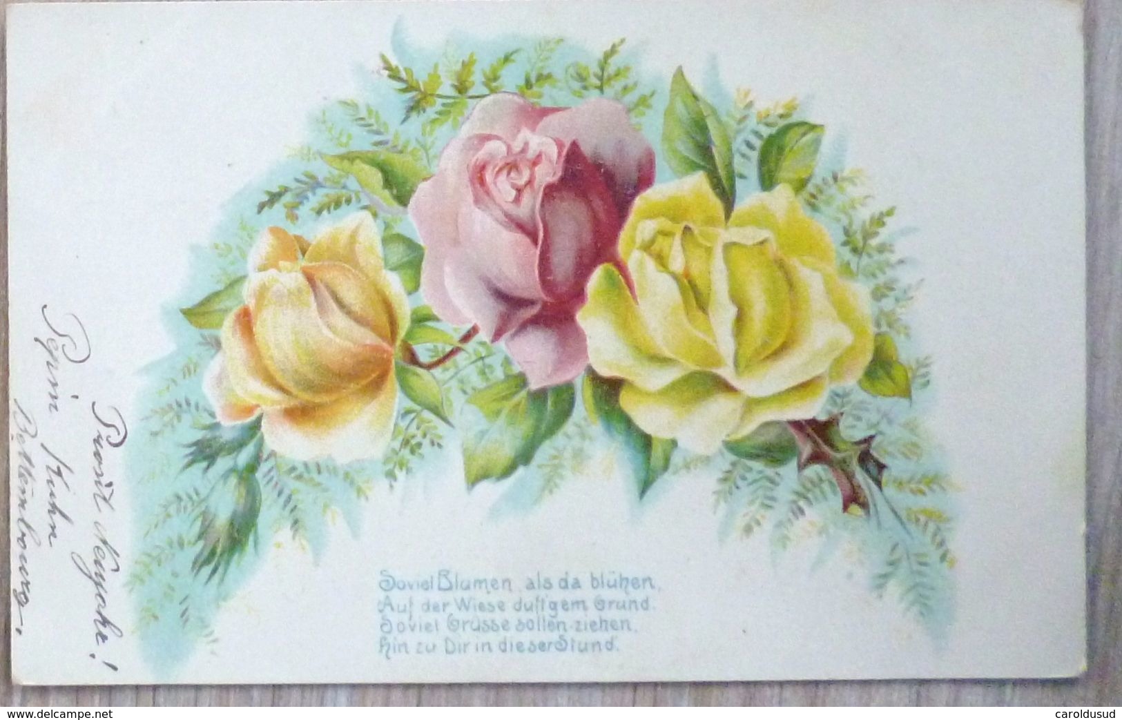 cpa lot 11x litho illustrateur degami jounok  BRC meissner FLEUR theme rose bouquet roses gerbe