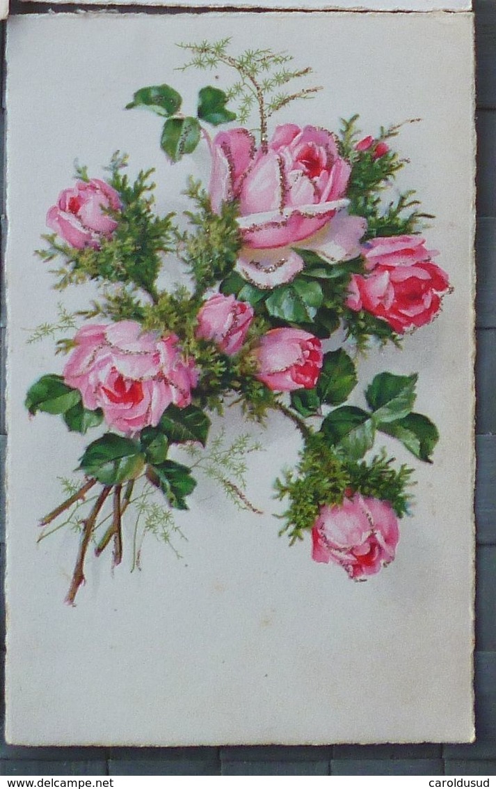 cpa lot 11x litho illustrateur degami jounok  BRC meissner FLEUR theme rose bouquet roses gerbe