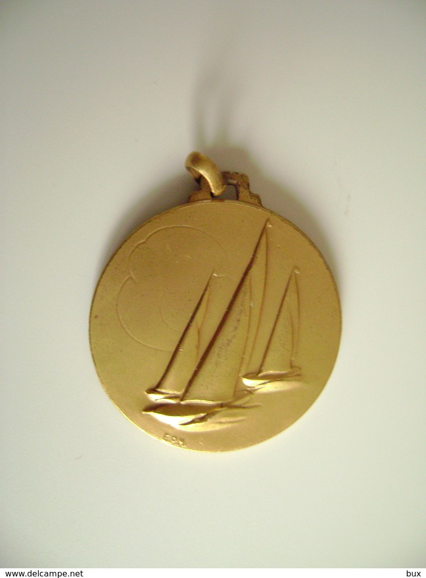 1958 MONFALCONE  CAMP. ITALIANO FINN SVOC    CANOA REMI REGATA  VELA SPORT MEDAGLIA MEDAL - Aviron