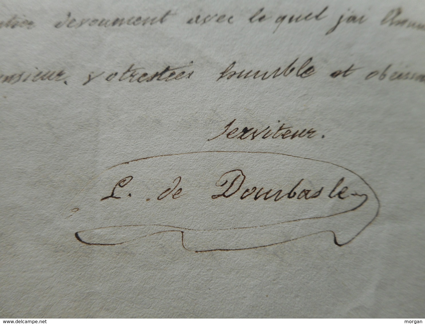 1837, CACHET A DATE SUR LETTRE DE MATHIEU DE DOMBASLE, 1837, PONT A MOUSSON A NANCY,  LORRAINE, ROVILLE