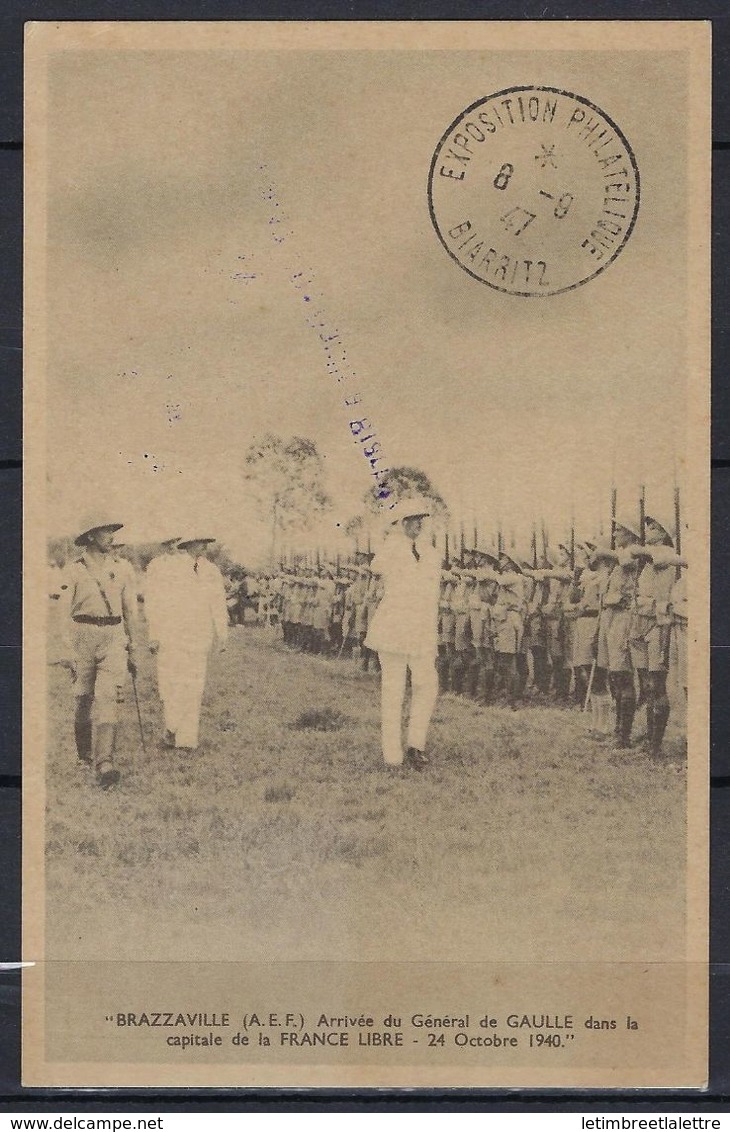 Brazzaville ( AEF ) Arrivée Du Général De Gaulle, Dans La Capital De La France Libre, 24 Octobre 1940 - De Gaulle (General)