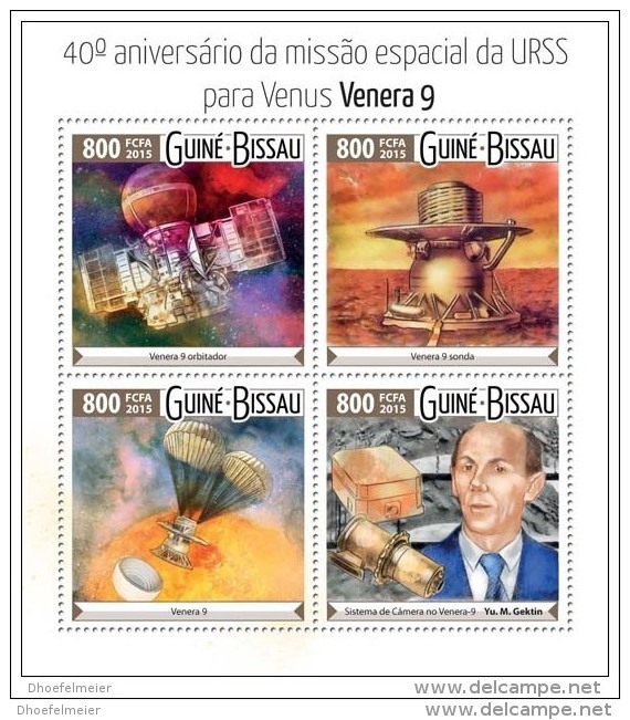 GUINEA BISSAU 2015 ** M/S USSR Space Mission To Venus VENERA 9 - OFFICIAL ISSUE - A1525 - Altri & Non Classificati