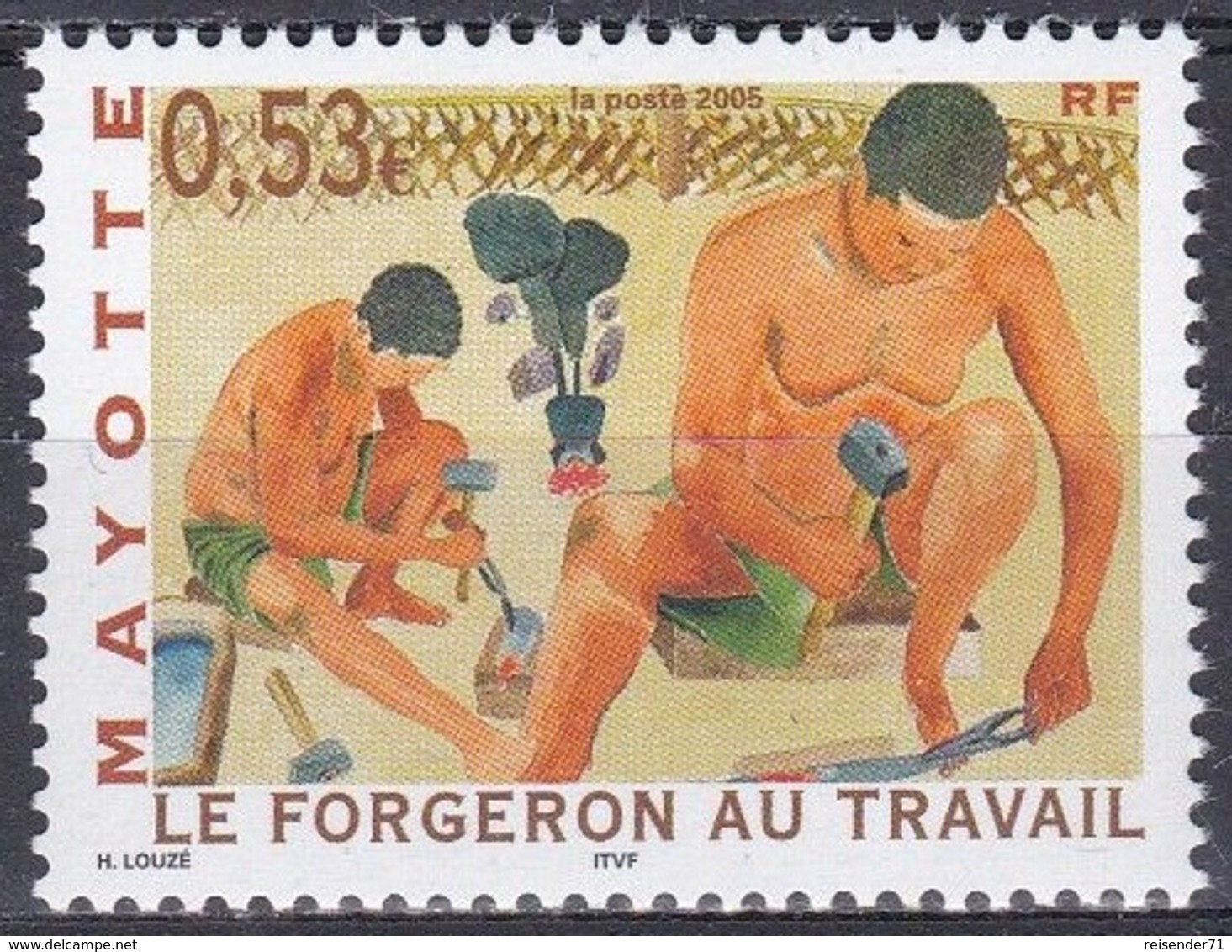 Mayotte 2005 Wirtschaft Arbeitswelt Berufe Schmied Profession Blacksmith Forgeron, Mi. 181 ** - Ungebraucht