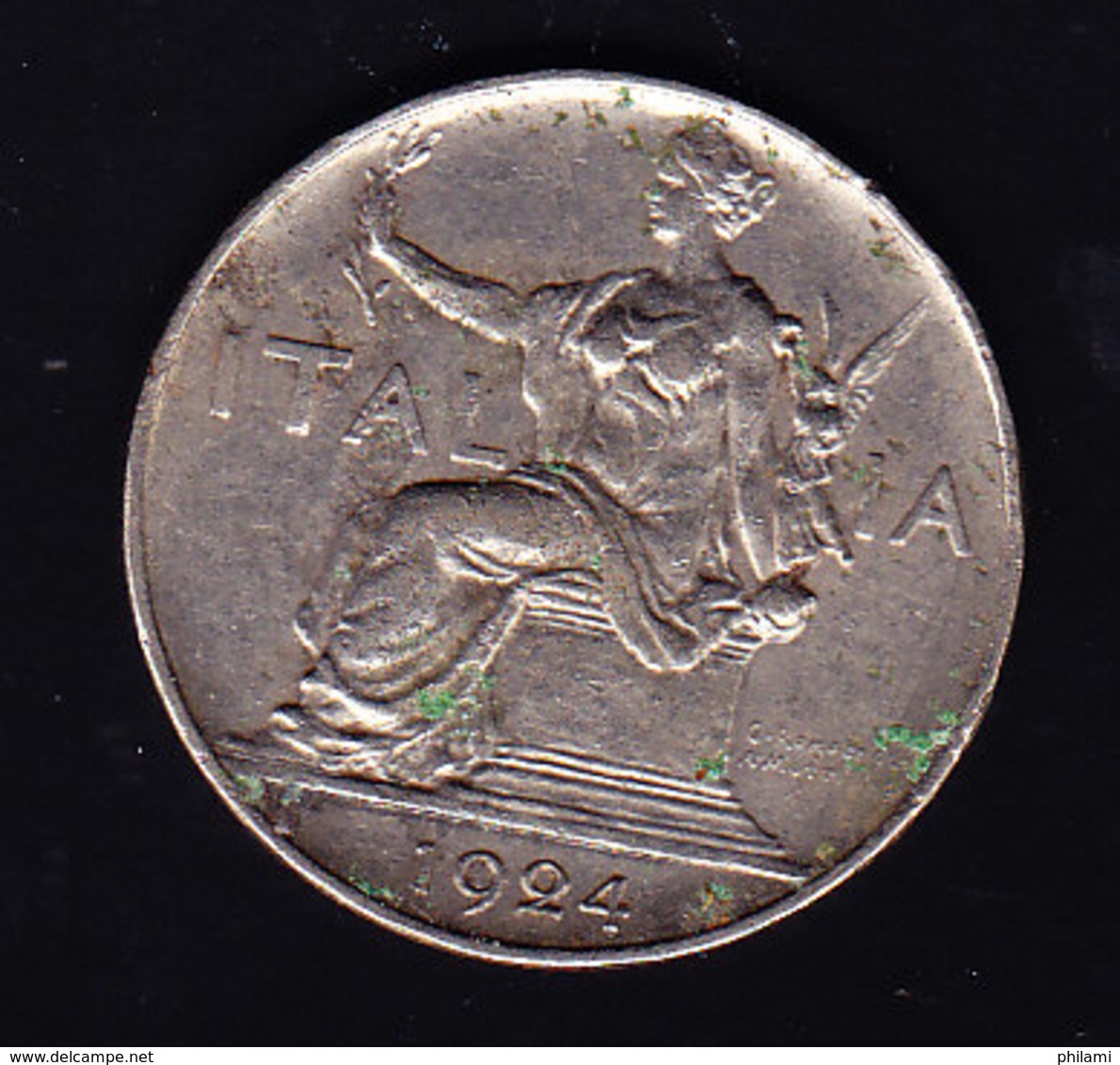 ITALIE, KM 62, 1 L, 1924.  (7P3) - 1900-1946 : Victor Emmanuel III & Umberto II