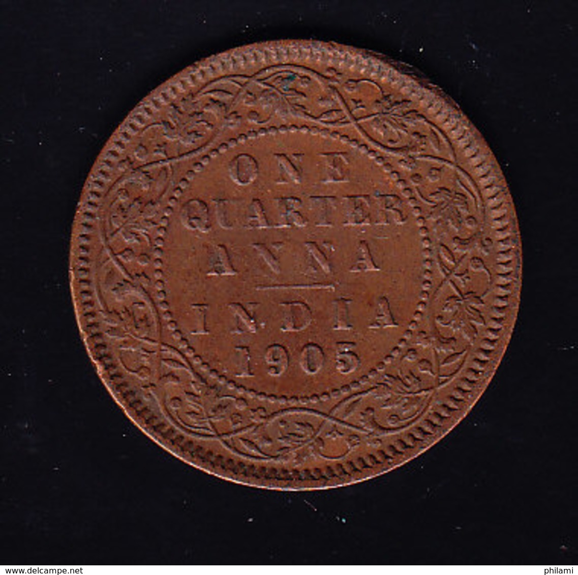 INDIA British  KM  501, 1/4 Anna,  1905.  (7P5) - Colonies