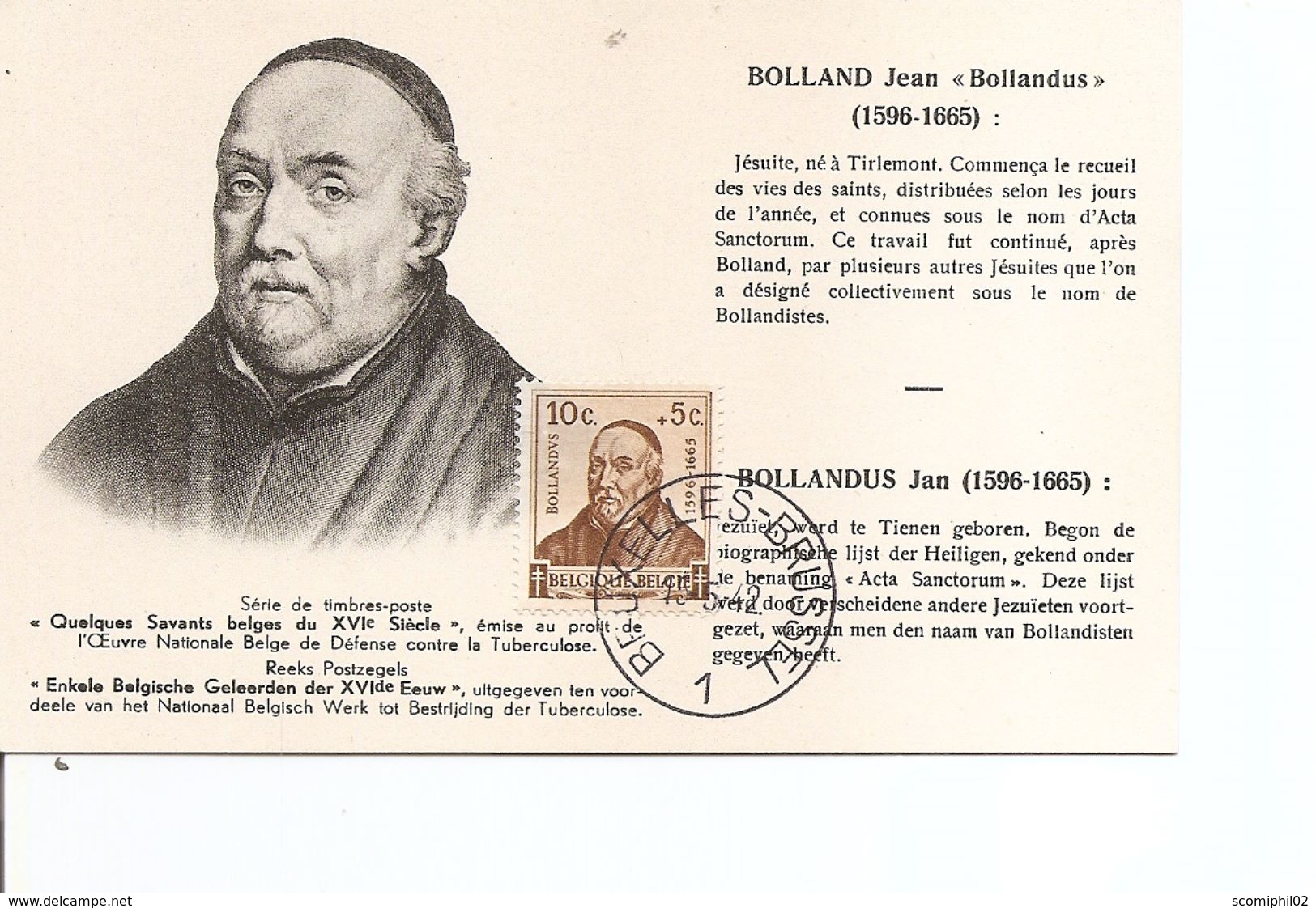 Belgique - Bolland -Jésuite ( CM De 1942 à Voir) - 1934-1951
