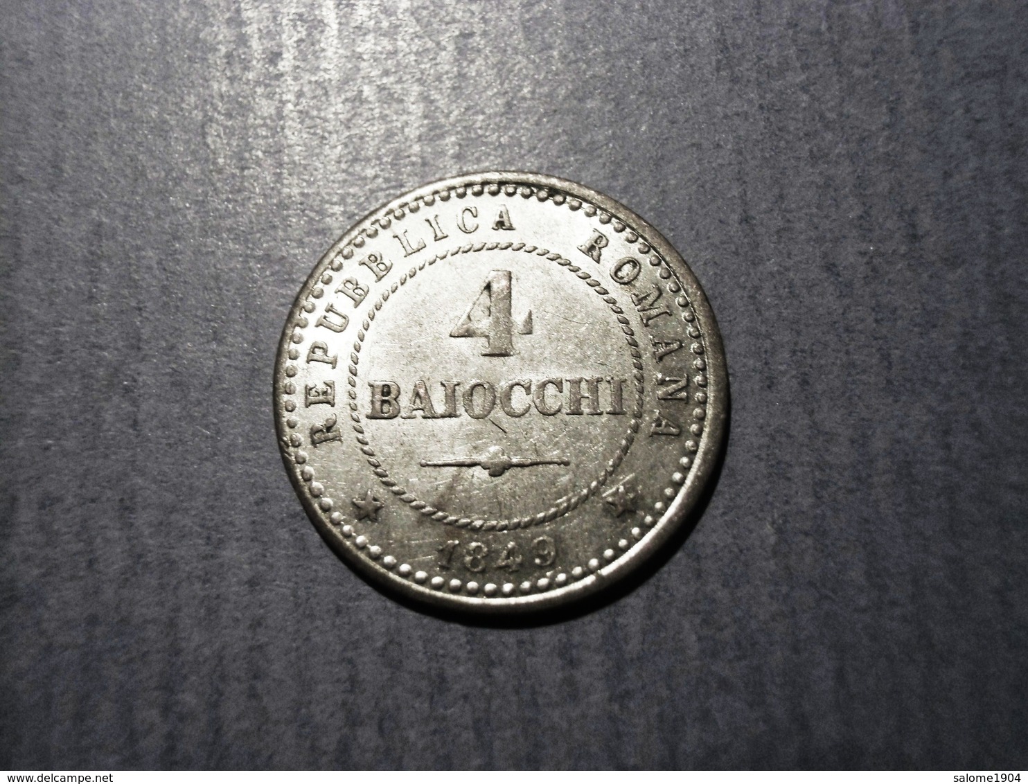 ITALIEN Römische Republik 4 Baiocchi 1849 Revolution Super Erhaltung ! - Gouvernement Révolutionnaire Provisoire