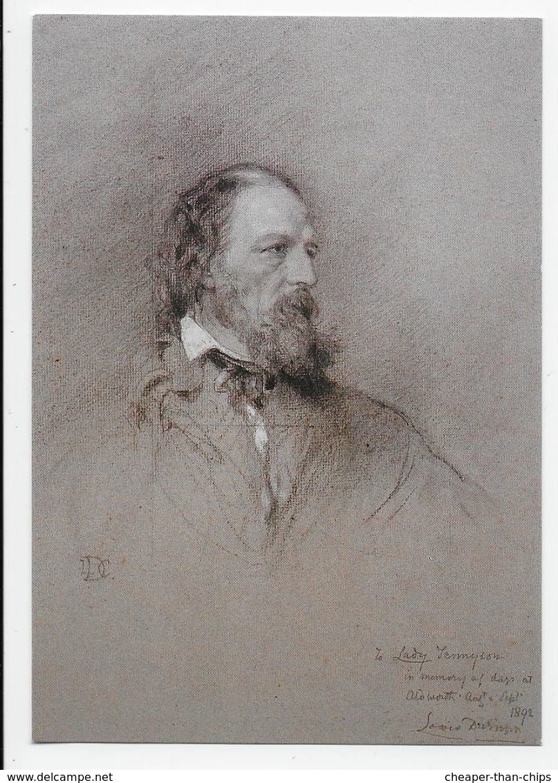 Alfred Lord Tennyson - See Stamp And Cancel - Writers