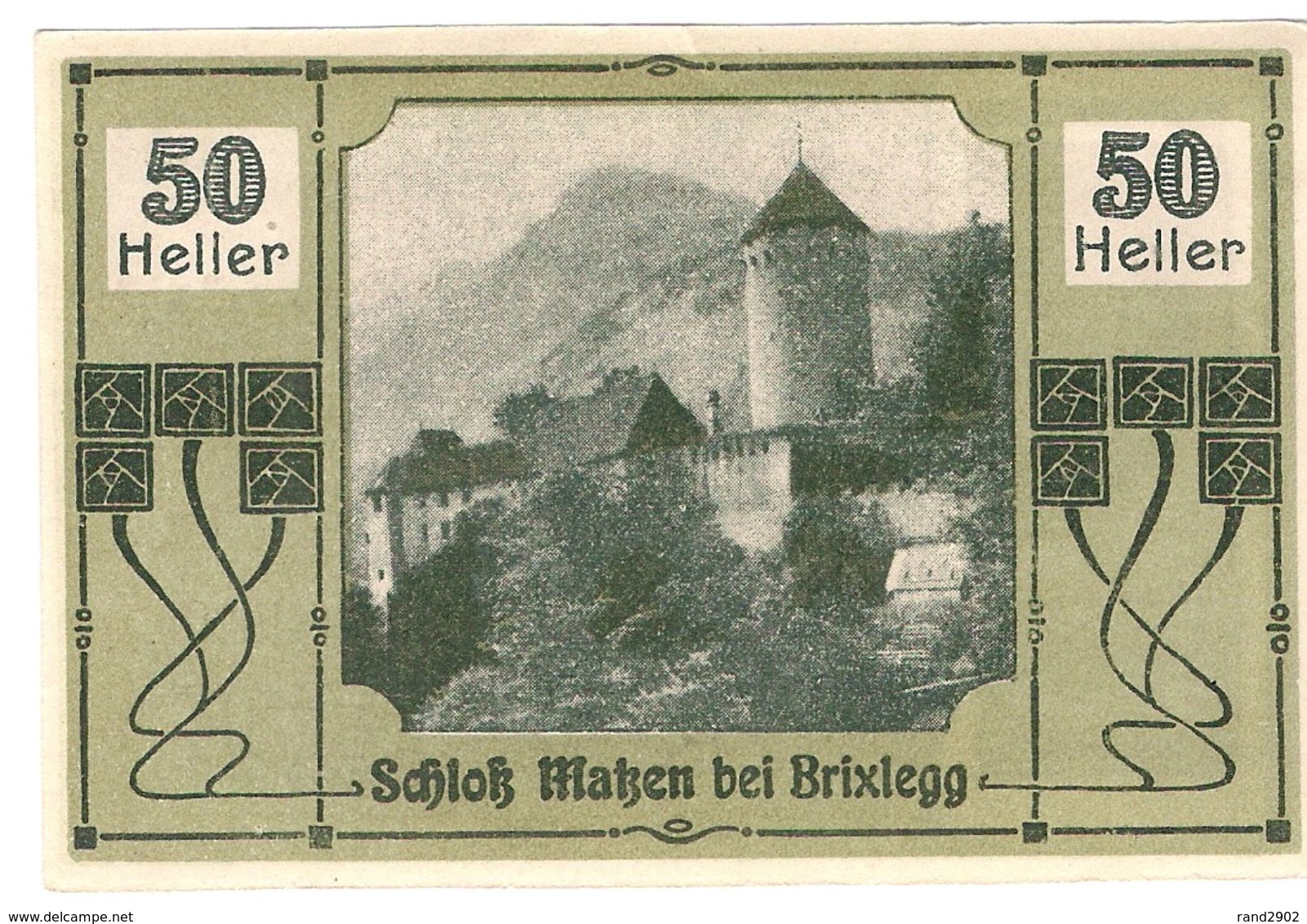 Österreich Austria Notgeld 50 HELLER FS104a BRIXLEGG /175M/ - Austria