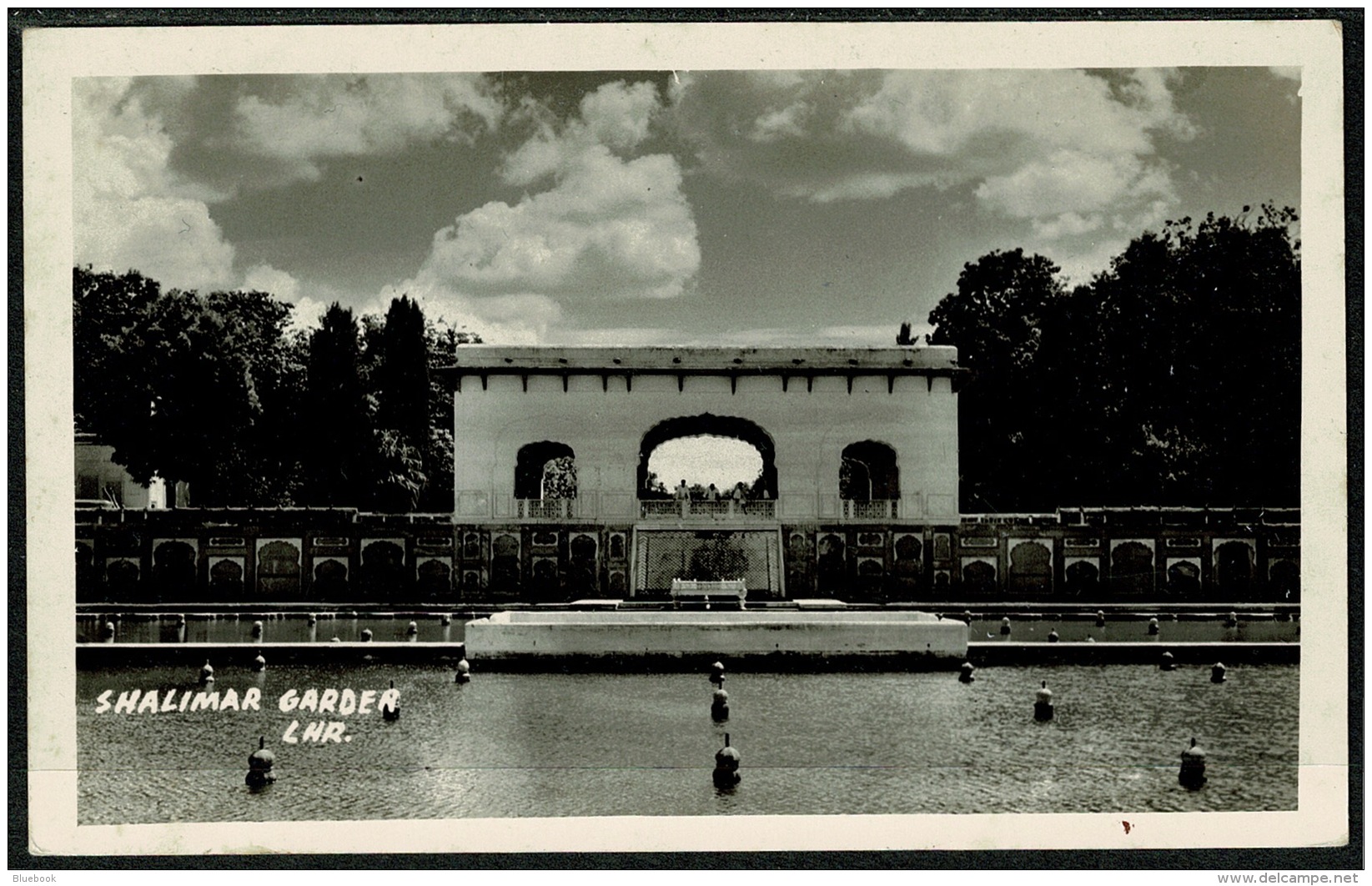 RB 1198 -  Real Photo Postcard - Shalimar Garden Lahore Pakistan - Pakistan