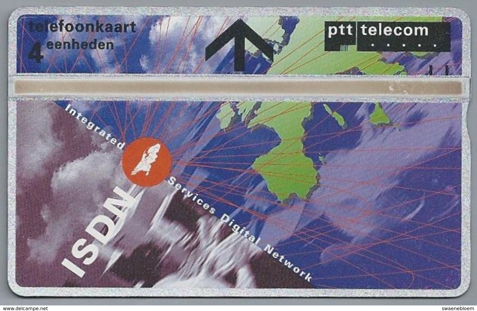 NL.- Telefoonkaart. PTT Telecom. 4 Eenheden. ISDN. Integrated Services Digital Network. 327A. - Telecom