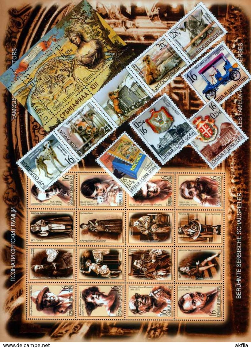 Yugoslavia (Serbia And Montenegro) 4 Complete Years From 2003 Till 20.6.2006, MNH (**) - Collections, Lots & Series