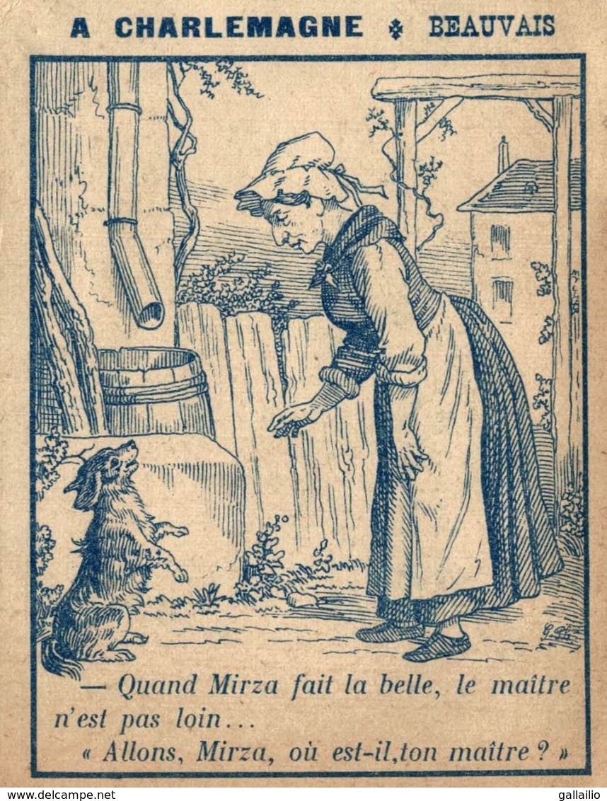 CHROMO DEVINETTE VETEMENT CHARLEMAGNE A BEAUVAIS OU EST TON MAITRE - Autres & Non Classés