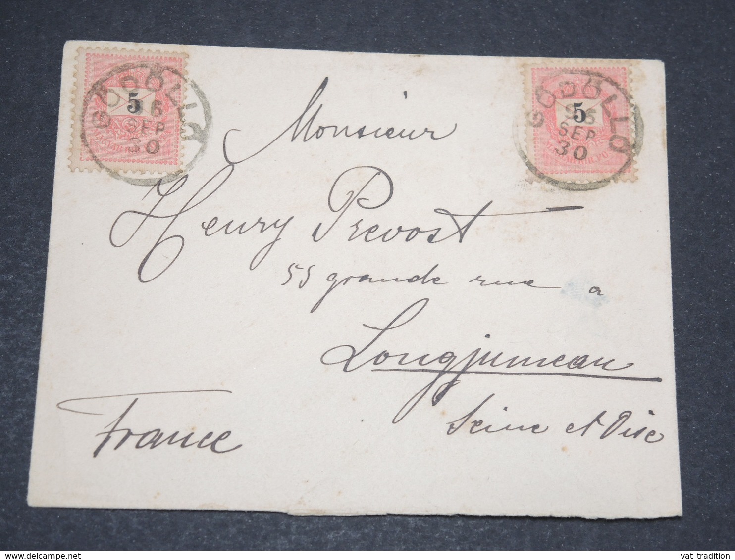 HONGRIE - Enveloppe De Gödöllő En 1896 Pour La France - 14072 - Lettres & Documents