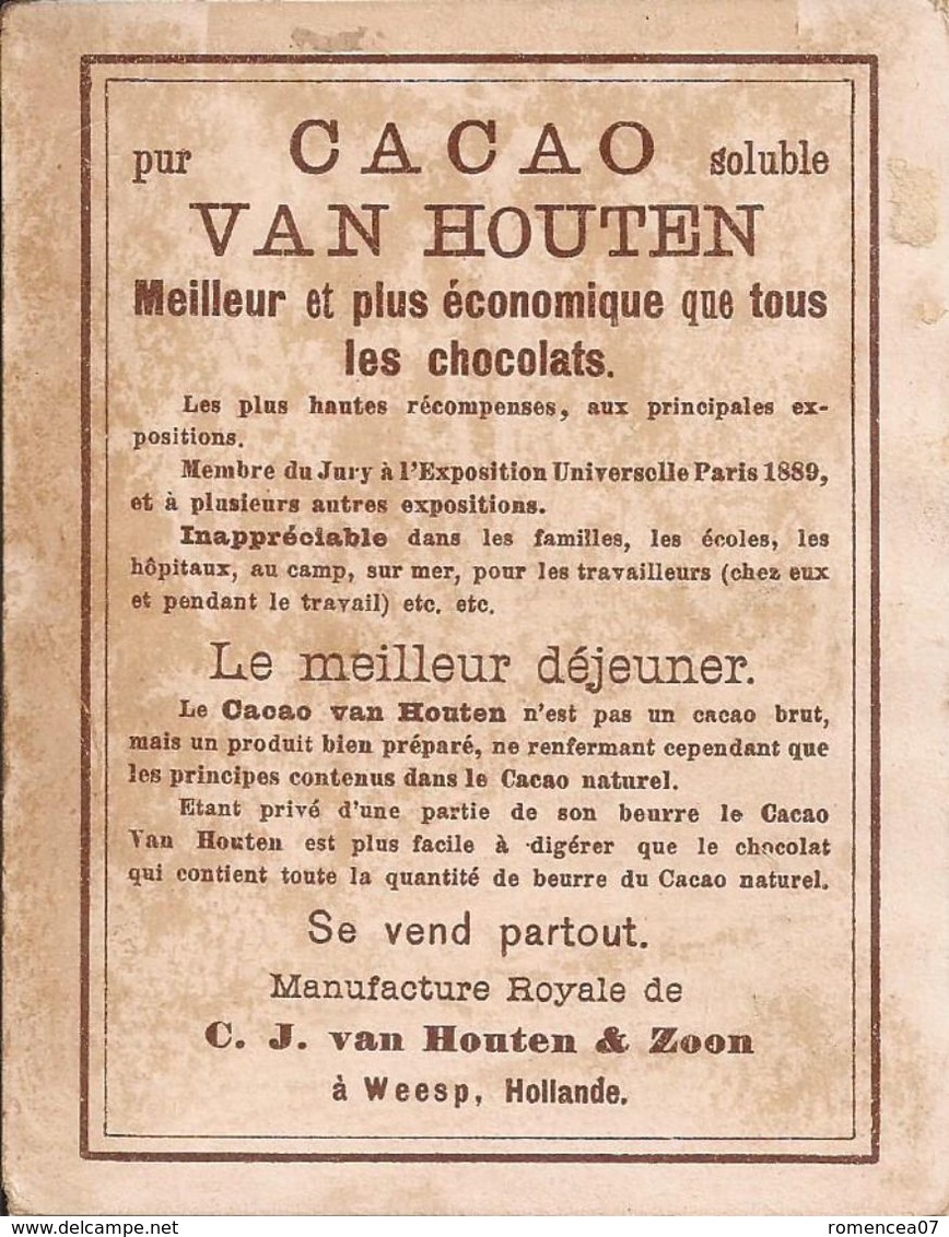 CACAO VAN HOUTEN - ENFANTS POURSUIVIS Par Un CHIEN - ESCALADE D'un MUR - Chocolat D'Hollande - A Voir ! - Van Houten