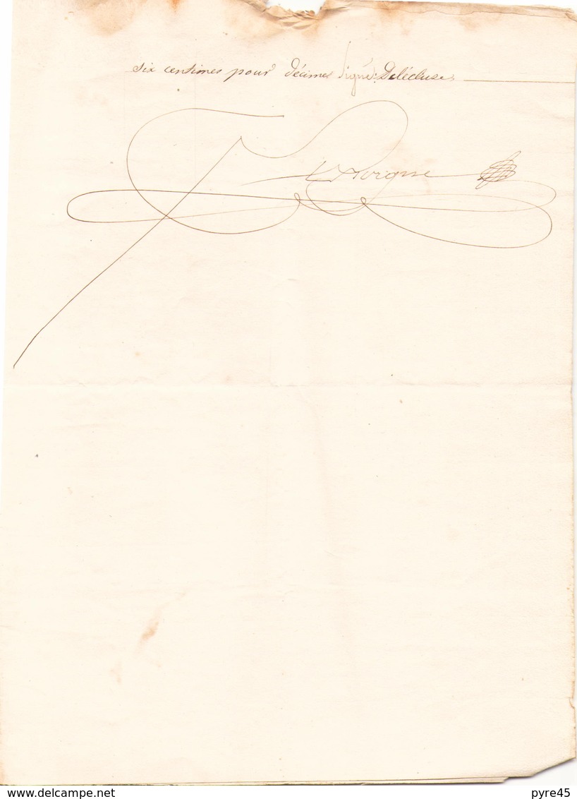 ACTE NOTARIE VENTE DU 24 FEVRIER 1850 A GUERANDE - Manuscrits