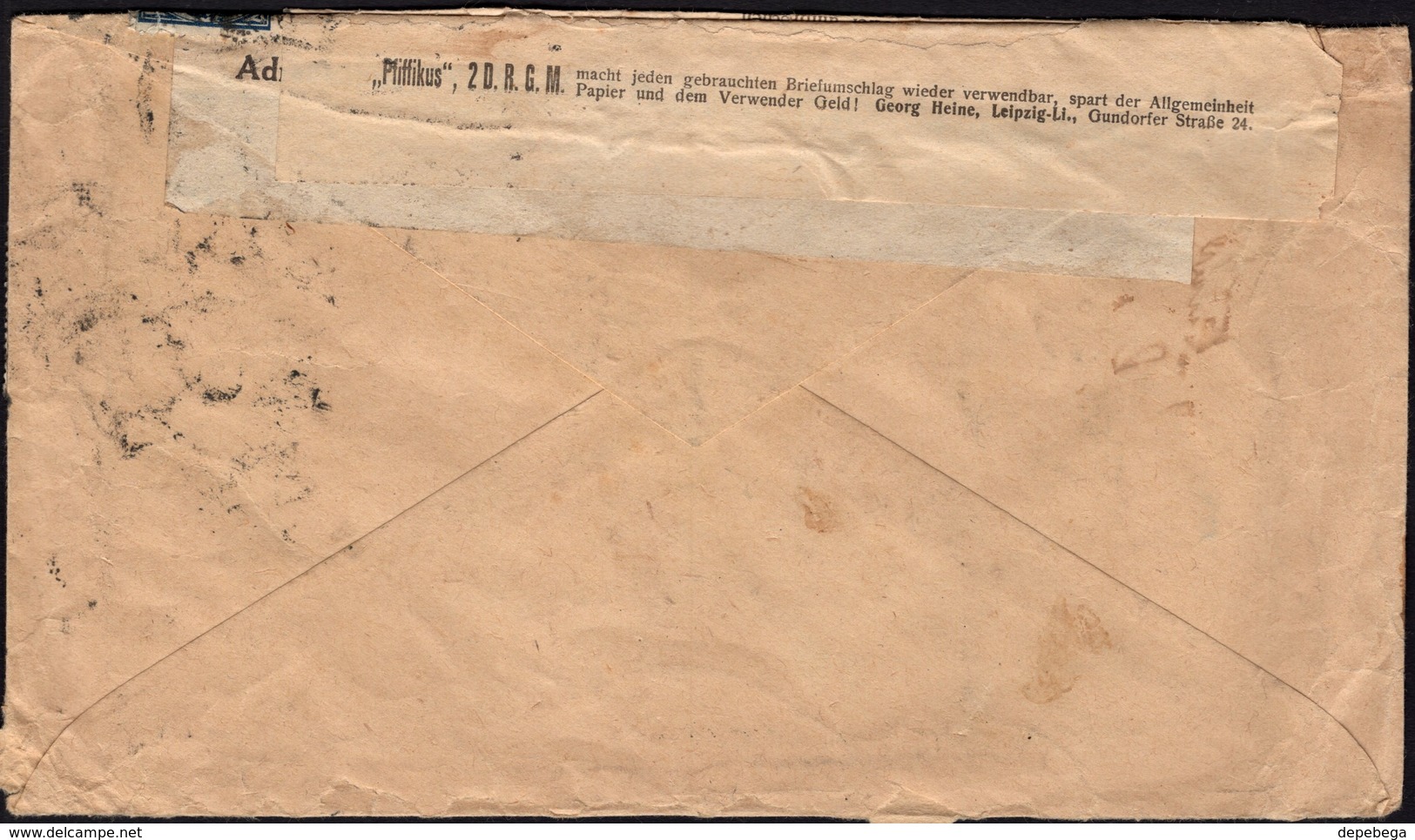 Germany - Dienstbrief (Mi. 21, 26, 28), Bendingbostel 1.8.1923 - Verden. - Dienstmarken