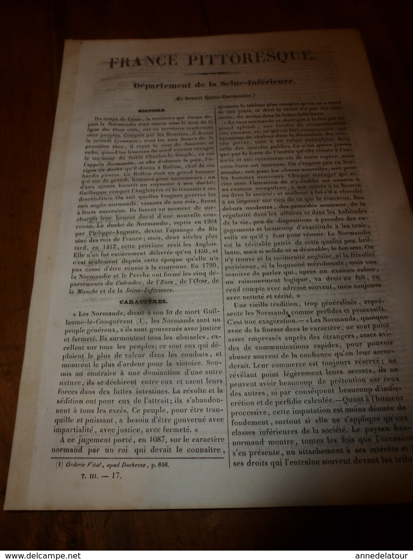 1935 SEINE INFERIEURE  (Antiquités-Caractère-Langage-Curiosités-Industrie Commerciale.-Variétés-Population-etc) - Autres & Non Classés