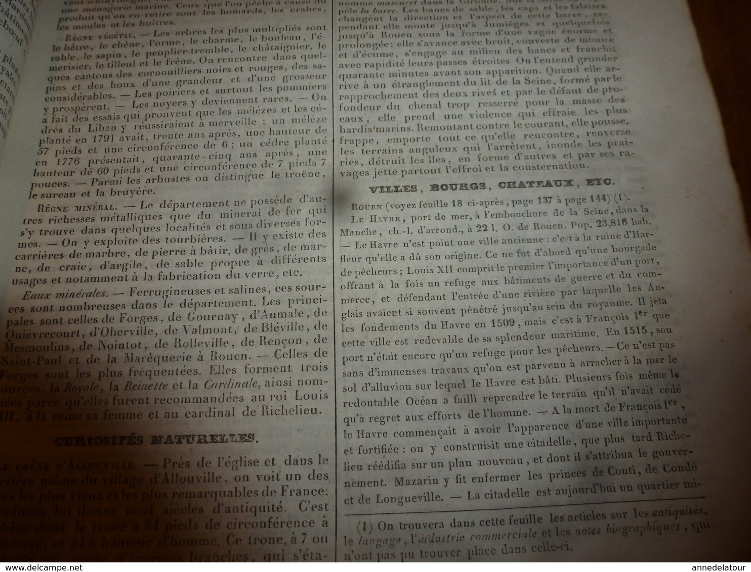 1935 SEINE INFERIEURE  (Antiquités-Caractère-Langage-Curiosités-Industrie commerciale.-Variétés-Population-etc)