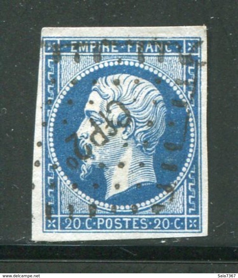 Y&T N°14A Ambulant Cf P2° - 1853-1860 Napoleone III