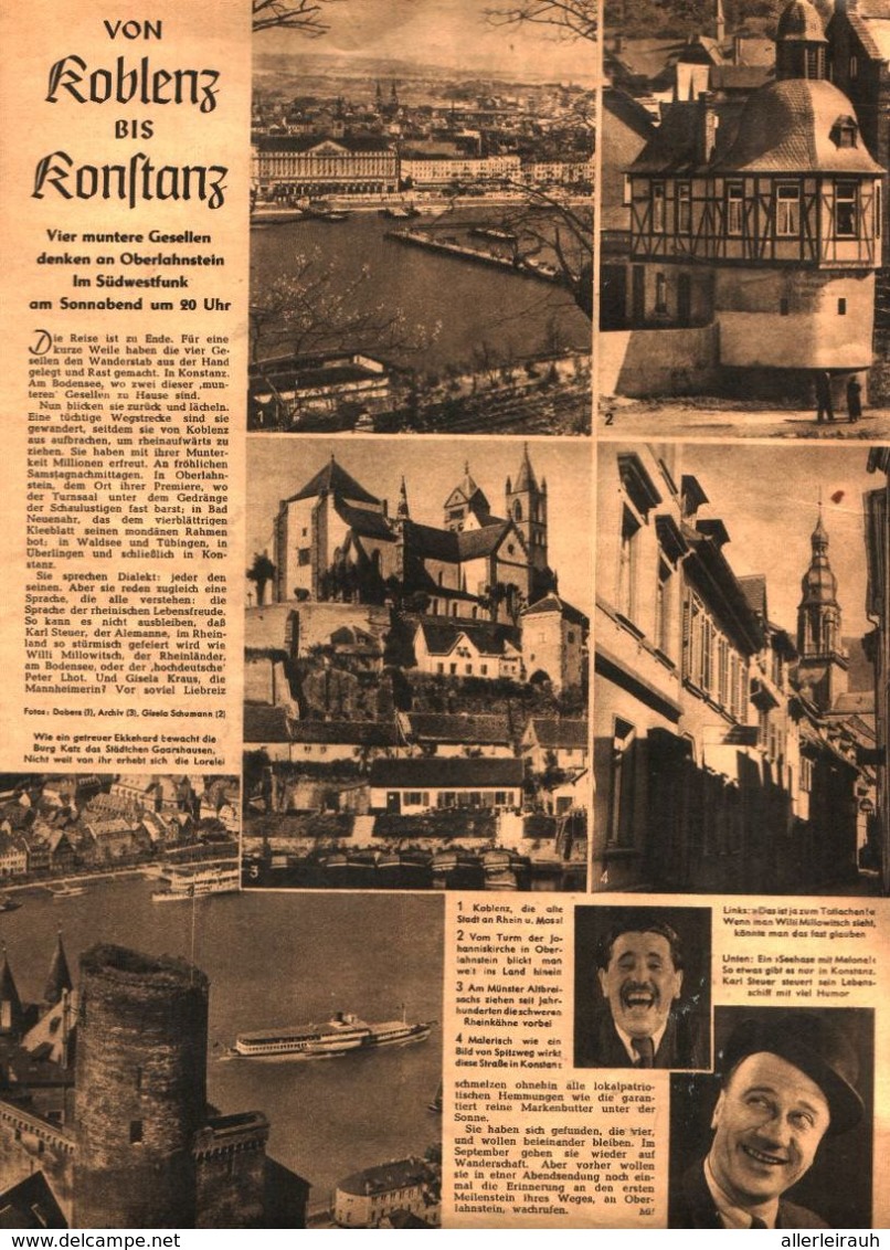 Von Koblenz Bis Konstanz / Artikel, Entnommen Aus Zeitschrift/1949 - Colis