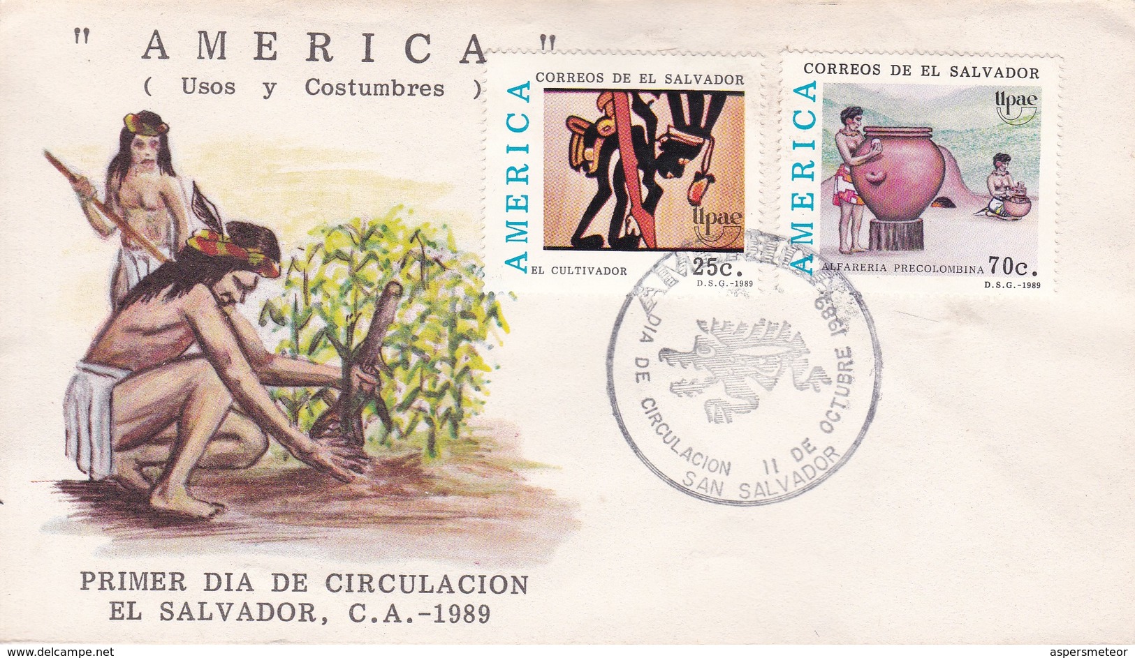 AMERICA. USOS Y COSTUMBRES. EL SALVADOR. ILPAE.-FDC-TBE-BLEUP - El Salvador