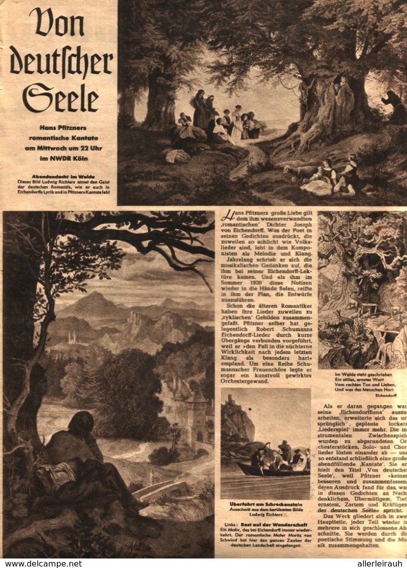 Von Deutscher Seele / Artikel, Entnommen Aus Zeitschrift/1949 - Colis