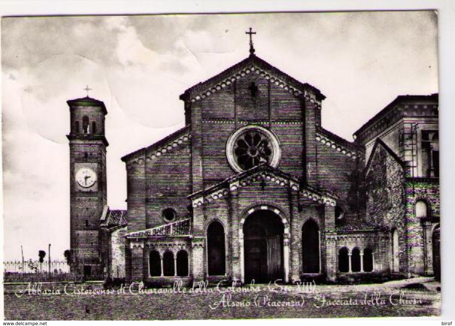 ALSENO - FACCIATA DELLA CHIESA - ABBAZIA CISTERCENSE DI CHIARAVALLE DELLA COLOMBA -  - ( PC ) - Piacenza