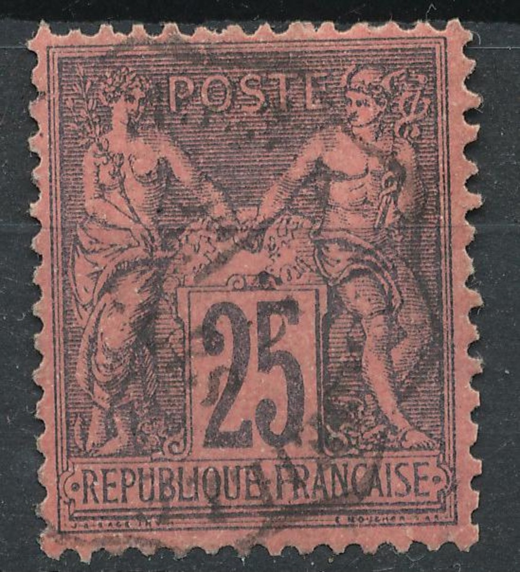 N°91 CACHET BELLE FRAPPE. - 1876-1898 Sage (Type II)