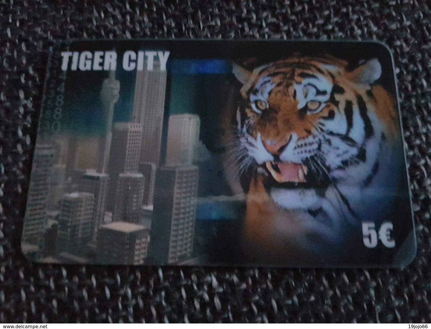 Tiger City - 5 Euro - Tiger  -   Used Condition - [2] Prepaid