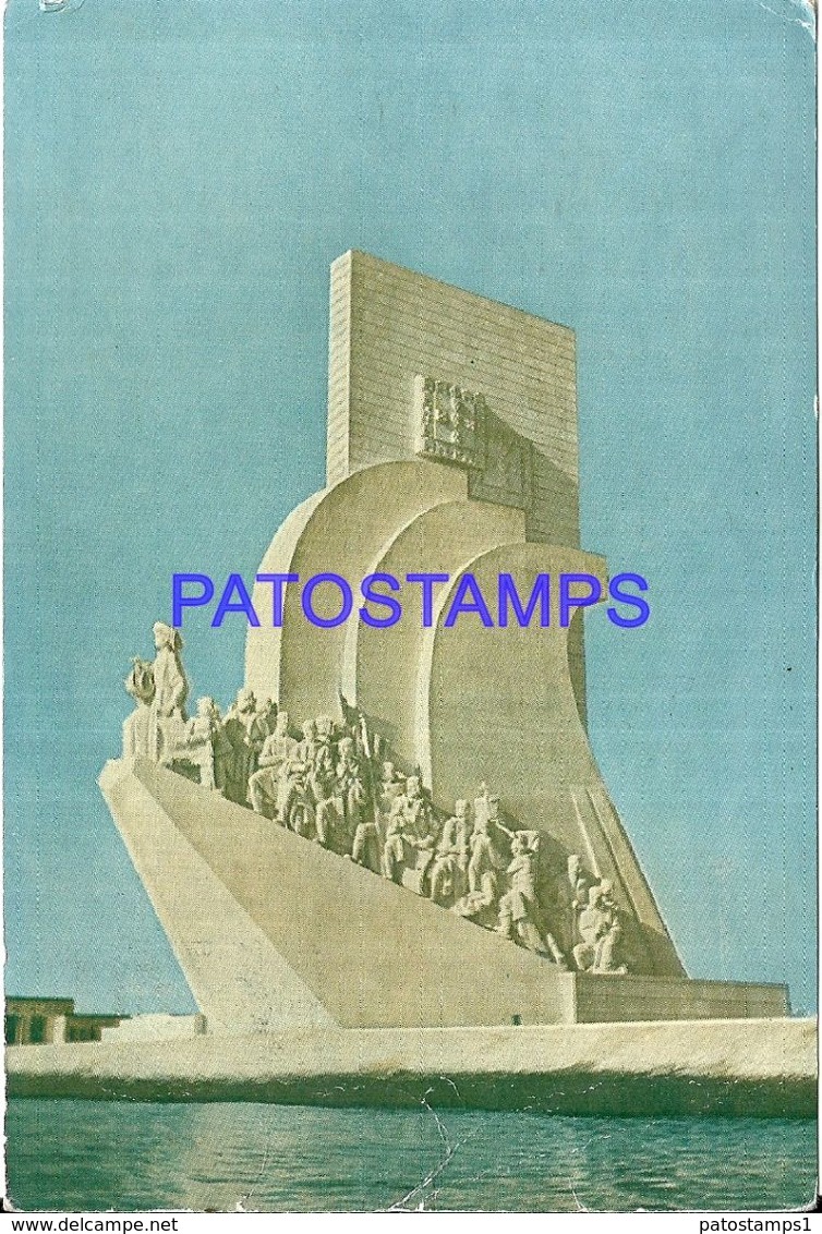 90003 PORTUGAL LISBOA MONUMENT PUBLICITY COMMERCIAL ABBOTT PENTOTHAL SODICO CIRCULATED TO ARGENTINA POSTAL POSTCARD - Sonstige & Ohne Zuordnung