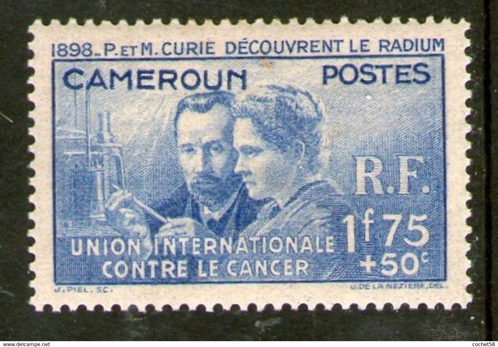 Cameroun  Pierre Et Marie Curie 1938 N° 159 - 1938 Pierre Et Marie Curie