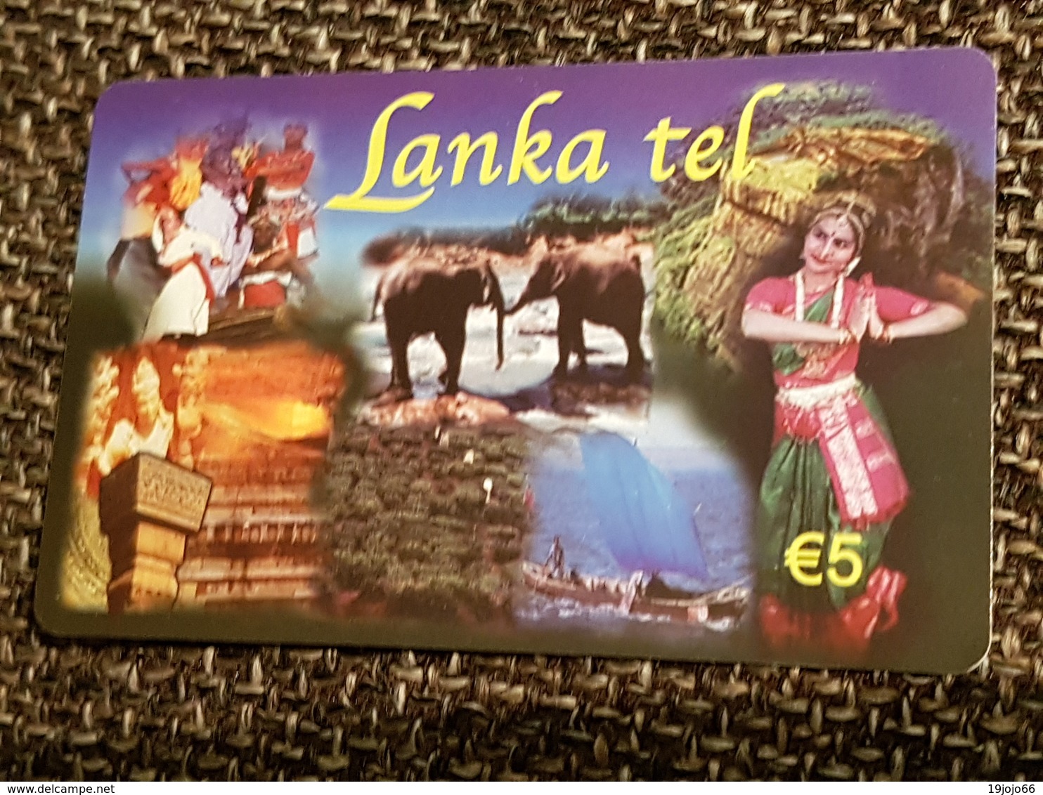 Lanka Tel 5 Euro Elefants  -   Used Condition - [2] Prepaid