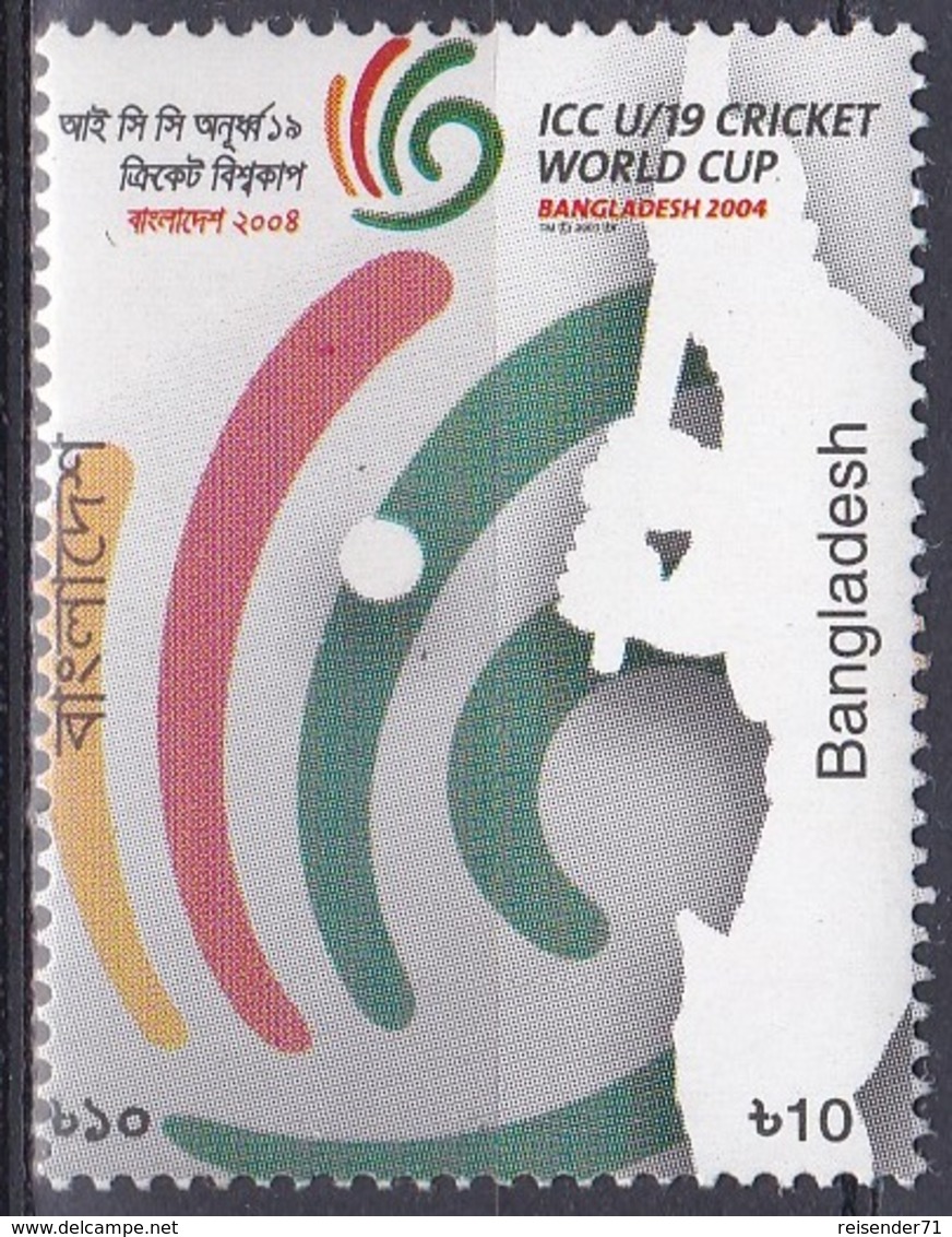 Bangladesch Bangladesh 2006 Sport Spiele Ballspiele Kricket-Weltmeisterschaft Cricket, Mi. 876 ** - Bangladesch