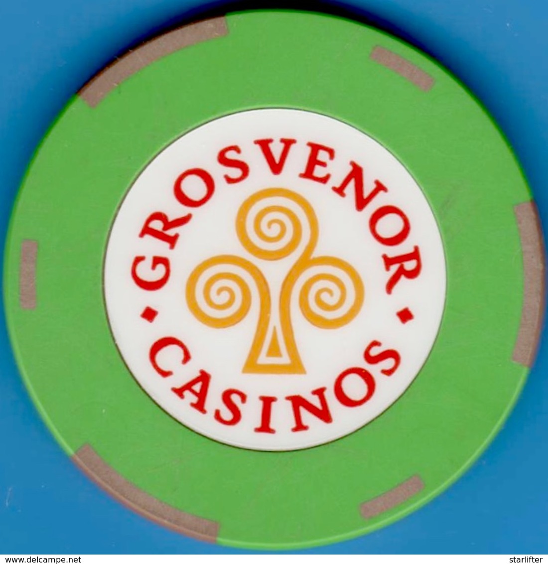 50p Casino Chip. Grosvenor, Multiple Locations, U.K. L19. - Casino