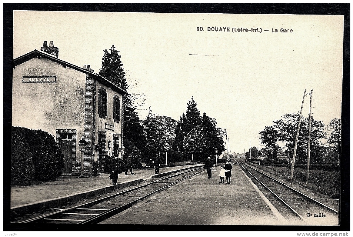 CPA ANCIENNE FRANCE- BOUAYE (44)- LA GARE EN ÉTÉ- TRES GROS PLAN INTERIEUR- BELLE ANIMATION- - Bouaye