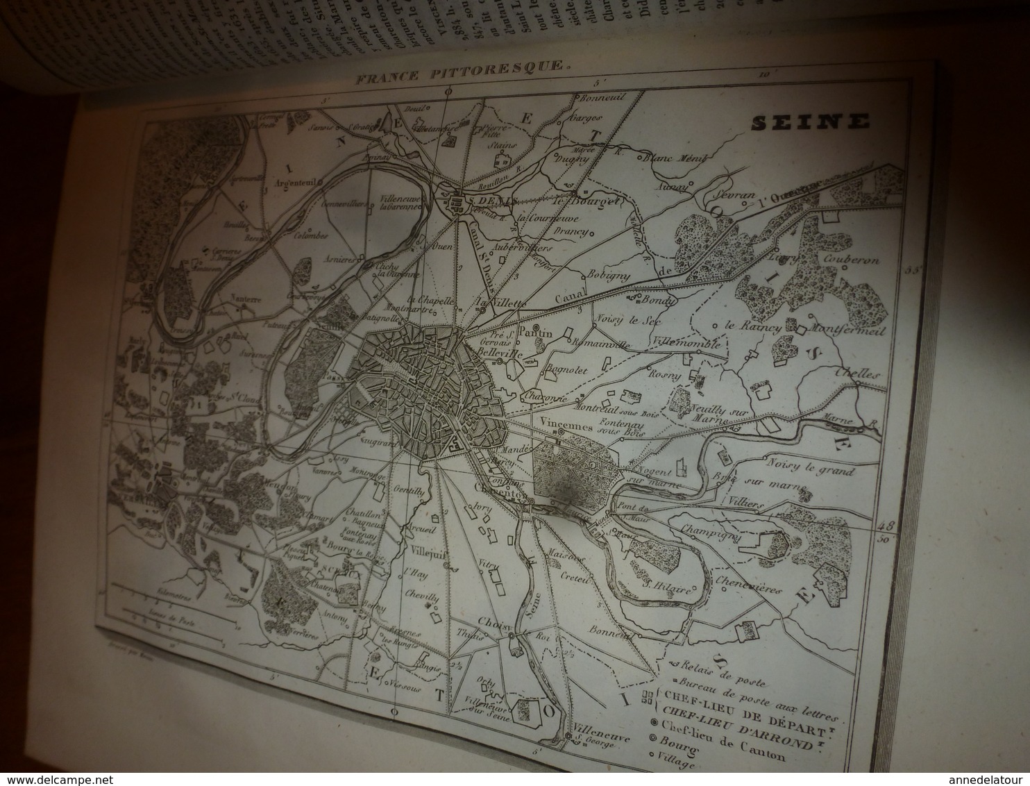 1935 SEINE Île-de-France (Histoire naturelle-Villes et Châteaux-Population-Industrie et Commerces -etc)