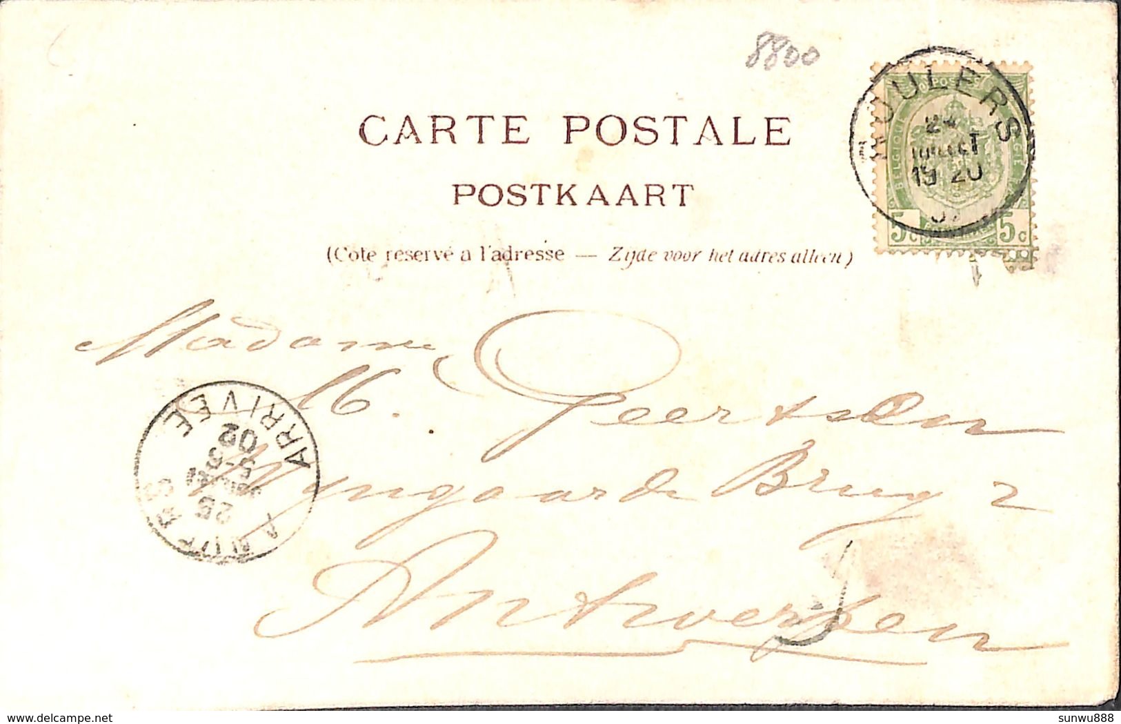Roulers - Le Port (animée, Colorisée, Edit. Carlier-Dispertyn 1902, Batellerie) - Chiatte, Barconi