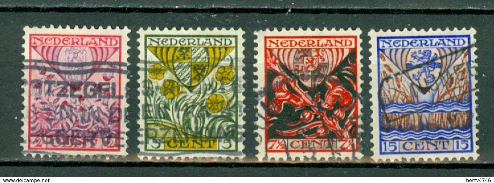 Ned. 1927  Yv. 195/198, NVPH 208/211, Mi 201/204 - Oblitérés