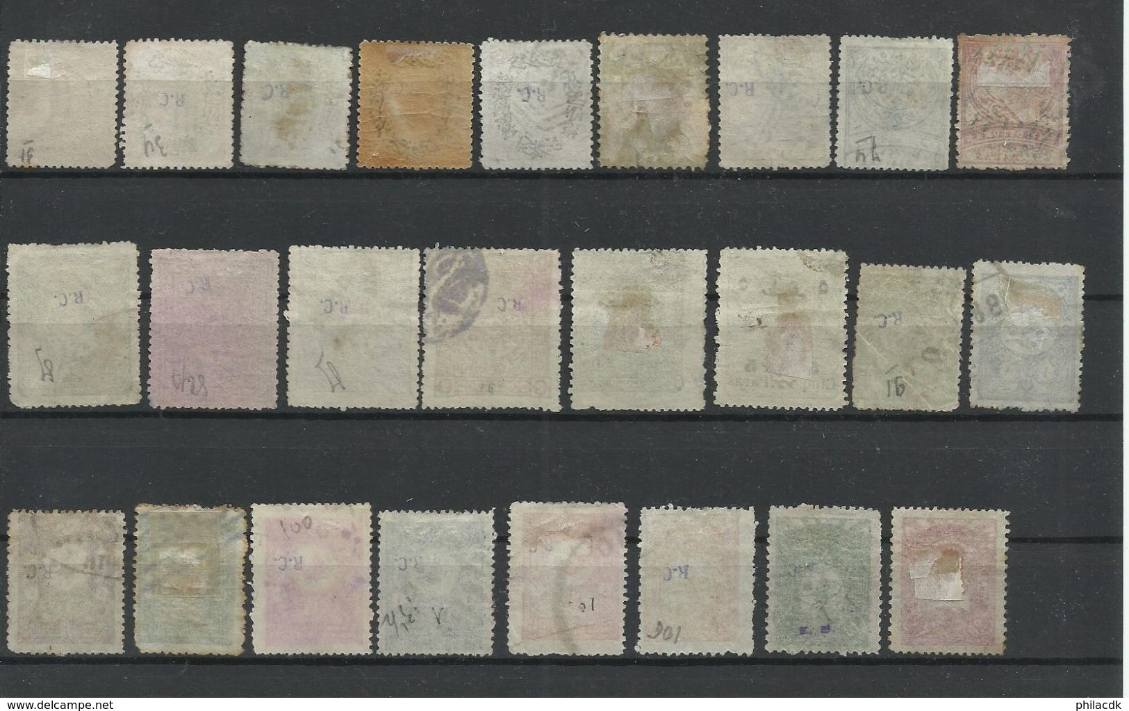 EMPIRE OTTOMAN/TURQUIE - 14 SCANNS - BELLE COLLECTION DE 154 TIMBRES NEUFS* AVEC CHARNIERE/NEUFS SANS GOMME/OBLITERES