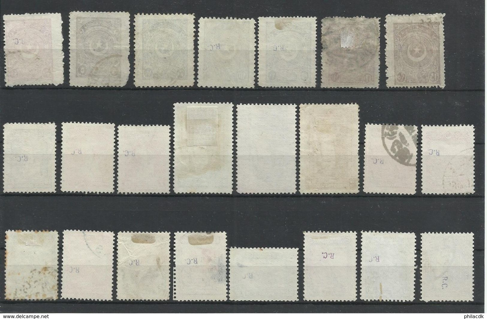 EMPIRE OTTOMAN/TURQUIE - 14 SCANNS - BELLE COLLECTION DE 154 TIMBRES NEUFS* AVEC CHARNIERE/NEUFS SANS GOMME/OBLITERES