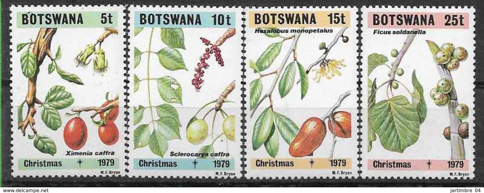 1979 BOTSWANA 391-94** Flore Et Fruits - Botswana (1966-...)