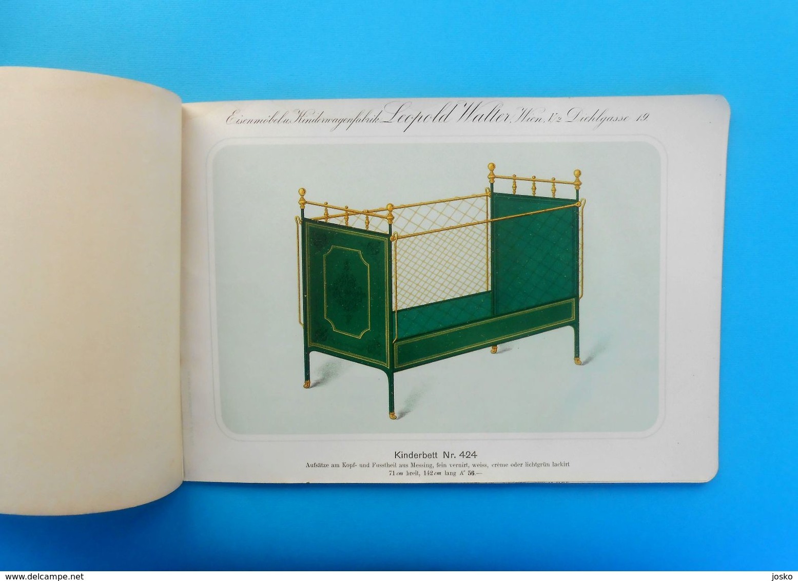 LEOPOLD WALTER (WIEN) MESSINGMOBEL FABRIK Austria antique catalog 1880s * Brass furniture Osterreich katalog Vienna RR