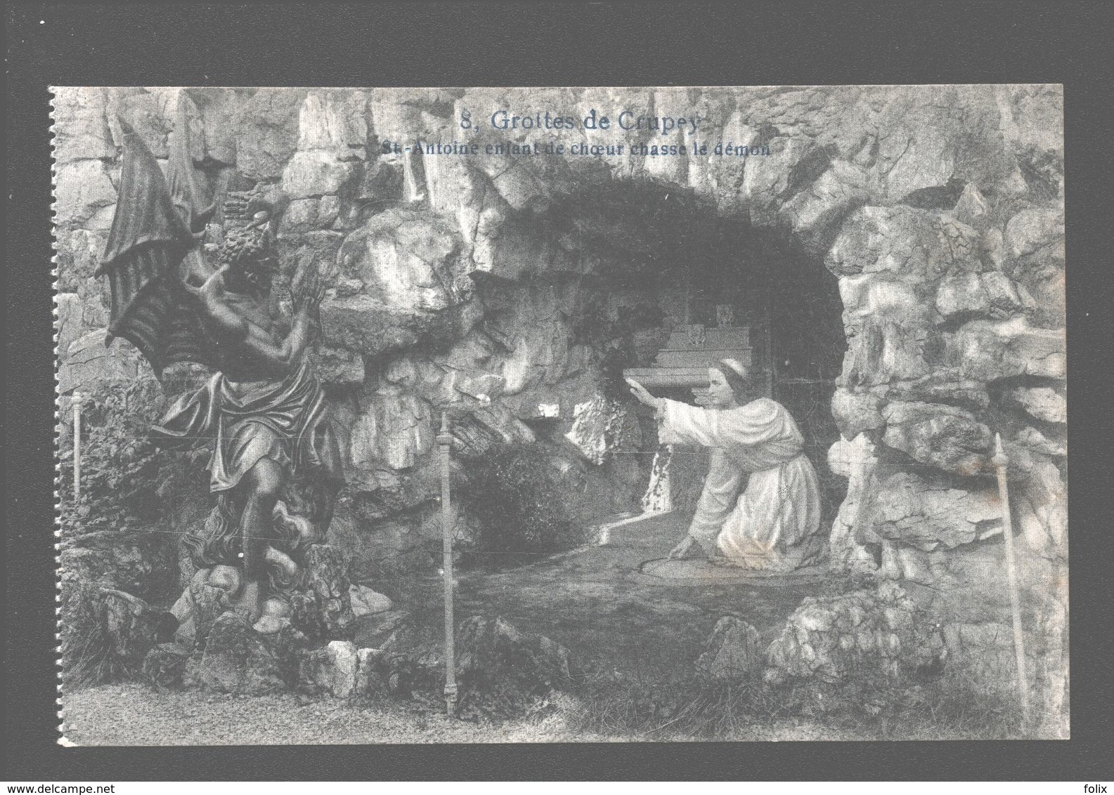 Grottes De Crupey - St.-Antoine Enfant De Choeur Chasse Le Démon - Assesse