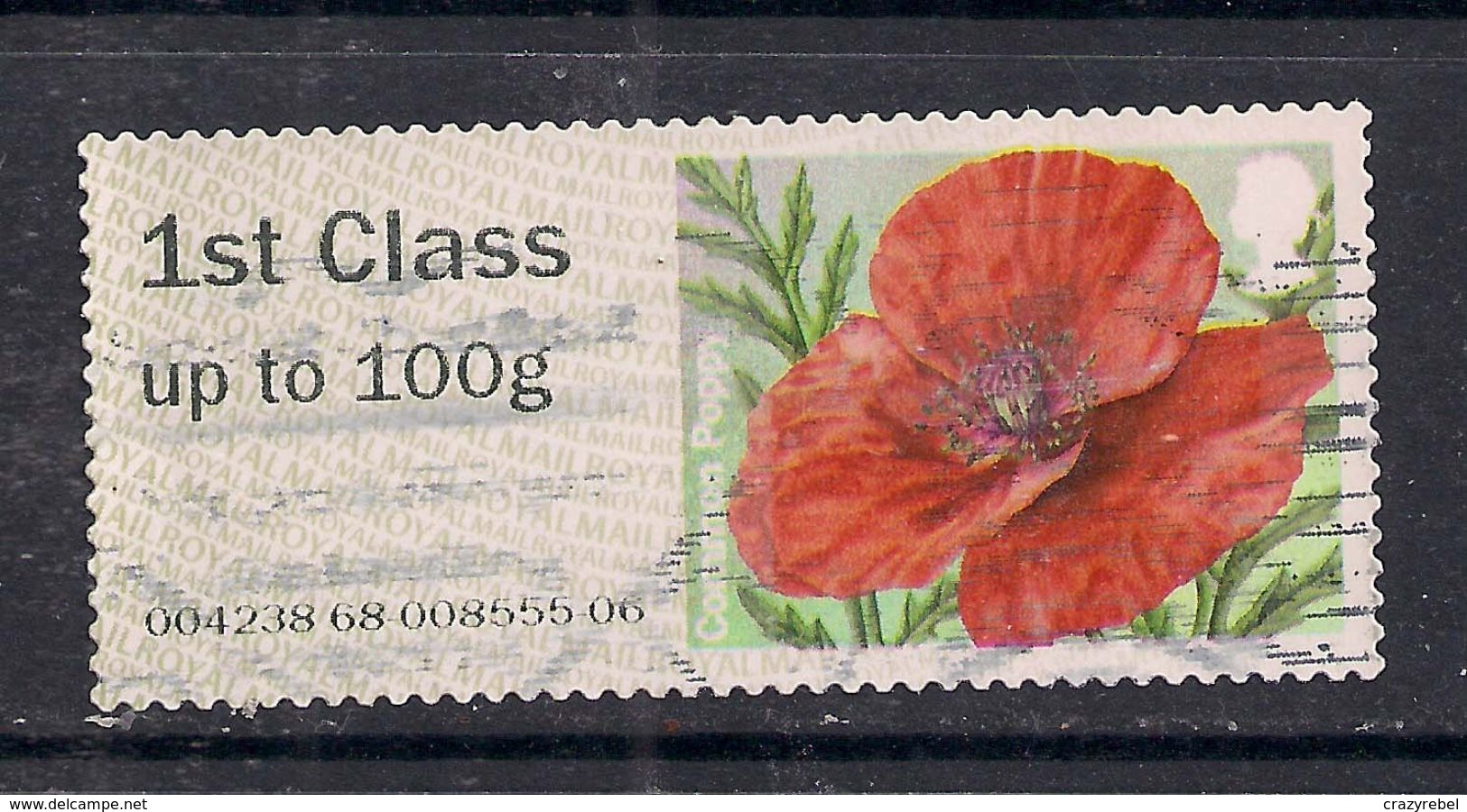 GB 2015 QE2 1st Up To 100 Gms Post & Go Common Poppy ( D802 ) - Post & Go Stamps