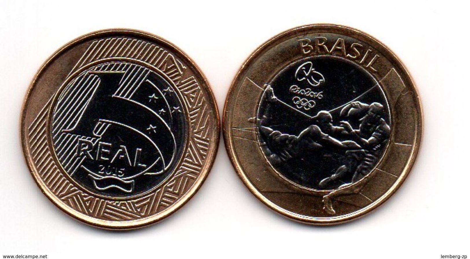 Brazil - 1 Real 2015 UNC Olympic Rio Rugby Lemberg-Zp - Brésil