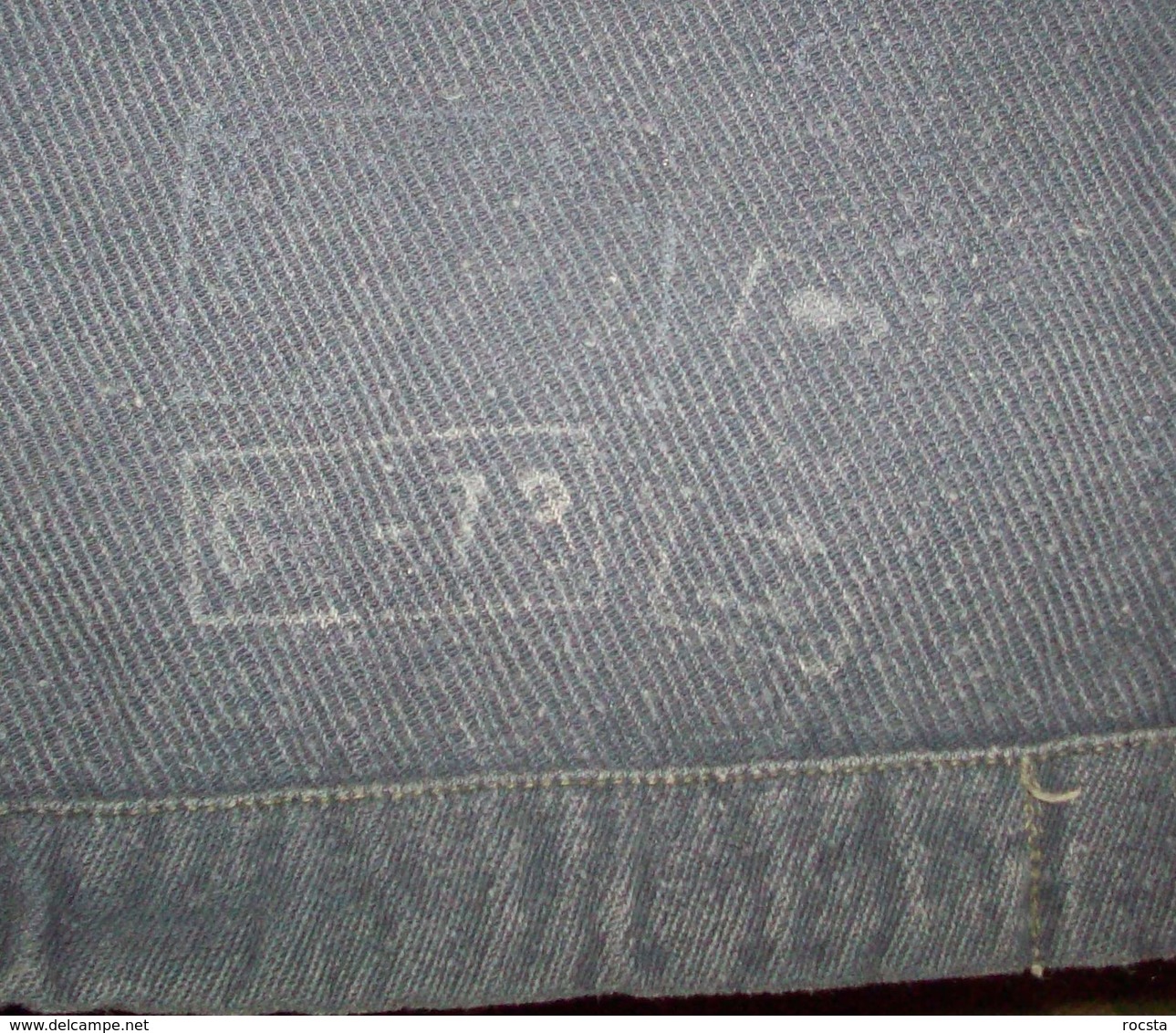 Vintage European Army Or NAVY Workwear Uniform Cotton Blue Jacket - Uniformes