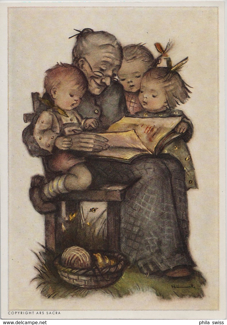 Die Grossmutter Liest Vor! - Hummel No. 14288 - Hummel