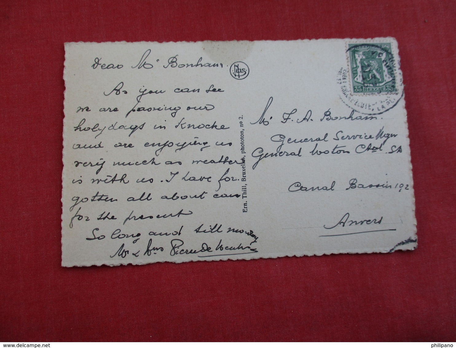 Europe > Belgium > Flandre Occidentale > Knokke   Has Stamp & Cancel----ref 2859 - Knokke